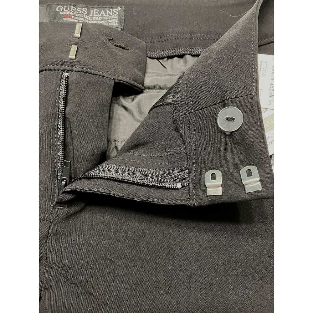 NWT Guess Womans Stretch Dress Pants Black Straight Leg Size 30 - Picture 4 of 8